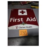 24' x 24' OLD IMS METAL FIRST AID SIGN 24' x 24' OLD IMS METAL FIRST AID SIGN