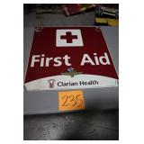 24" x 24" OLD IMS METAL FIRST AID SIGN