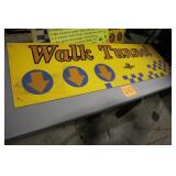 75" x 24" OLD IMS WALK TUNNEL METAL SIGN