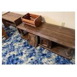 Coffee Table, Console Table on Wheels,
