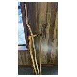 1 Cane, 3 Walking Sticks