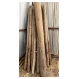 18+/- Various Thickness Wood Posts