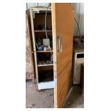 Vintage Non Working Refrigerator & Contents