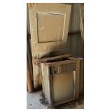 Vintage Console TV, Vintage Wooden Door