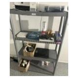 Plastic Shelf and Contents