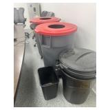 Various Sized Trash Cans