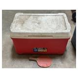 Ice chests(2), ping/pong paddles, chain, Kargo bar
