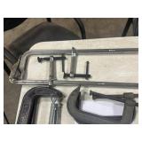 Jorgens F clamps 4 1/2" x 18" (2), Pittsburgh 8"