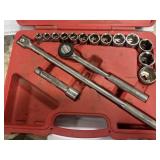 1/2" socket set w/ratchet and breakover