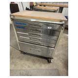 metal drawers on wheels 18" x 28" x 35",