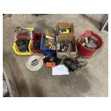 Shop items: electric drill, bungee cords,