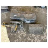 Dewalt circular saw, chock, stack-on toolbox