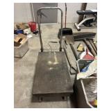 rolling metal cart  32" x 19 1/2"