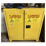 Chemcab metal storage storage unit with contents