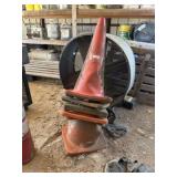 stack of safety cones