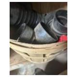 4" snap tee, couplers, with basket