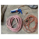 electric cords (2), caulking gun