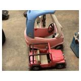 Shark vacuum, kiddie cars (2)