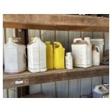 contents of middle shelf including 2 air hose