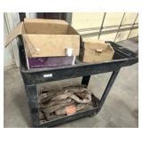 Heavy duty portable plastic tool cart