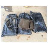 10 metal folding chairs