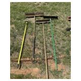 3 brooms, light bulb changer