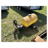 3.5hp 55 gallon pull behind sprayer