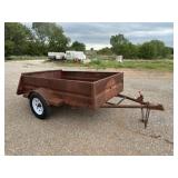 8ft x 5ft utility trailer w/drop in back gate