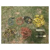 String lights, extension cords, power strips