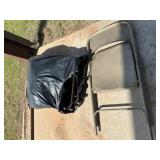 4 metal folding chairs