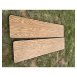 2 6ft wooden tables
