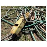 Rain Train Traveling Sprinkler, Water Hoses