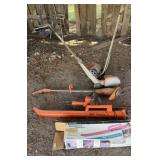 2 Edgers, 2 Sweep Sticks, Hedge Trimmer,