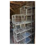 3 Stacks of Wire Crates