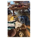 Baskets, Lap Trays, Artificial Fruits, Throw