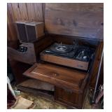 Vintage Cabinet, Sylvania Record Player,