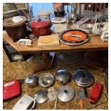 Crock Pots, Teapot, Pots, Pans, Stove Covers,