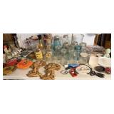 Canning Jars, Cookie Jar w/ Seasonal Lids,