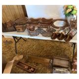 Large Lot of Wood Decor Pieces