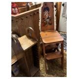 Vintage Wooden 3-in-1 Foldable Ironing Board,