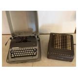 Vintage Burroughs Adding Machine, Remington