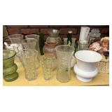 Vases, Glass Cannister w/ Push Lid