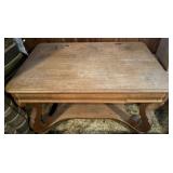 Vintage Wood Table w/ Pull Out Writing Desk