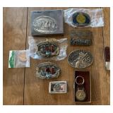 6+/- Belt Buckles, Keychain, Money Clip,