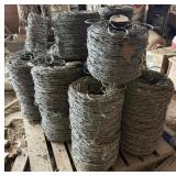 17+/- Rolls of Barbed Wire