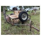 Shop Made Single Axle Utility Trailer w/ Fuel Tank