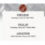 Preview & Pick Up Information