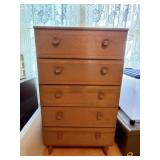 (2) 5 Drawer Dressers