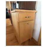 Microwave Cabinet with Trash Drawer