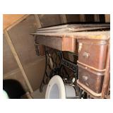 Singer Sewing Cabinet w/ Monarch Sewing Machine
